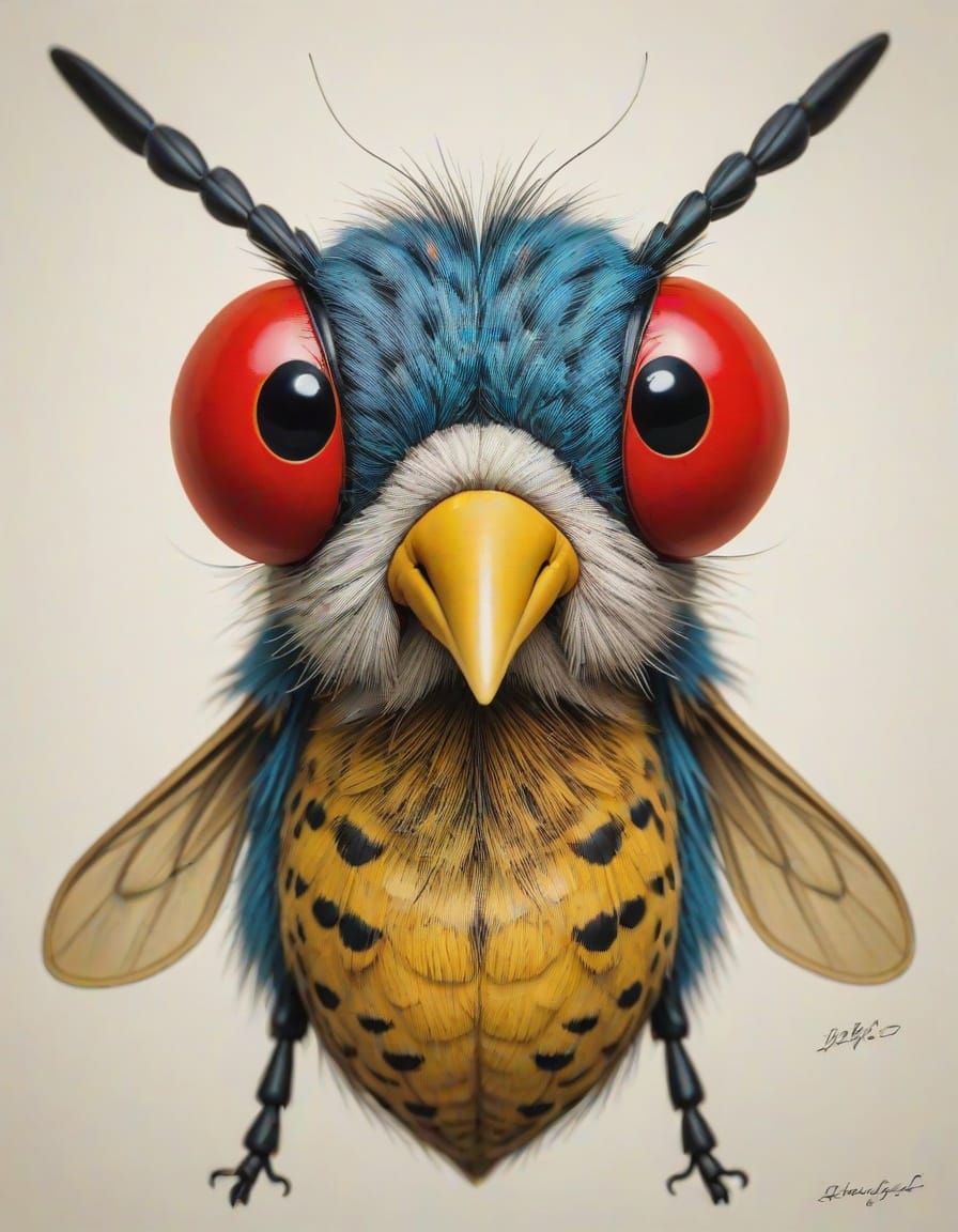 Woofly Portrait in Chagalligami