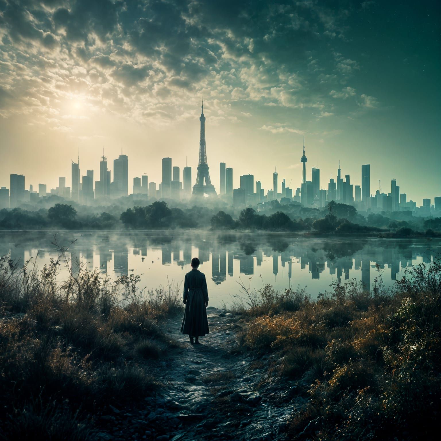 Dreamscape of Lingering Echoes: A Silent Abstract