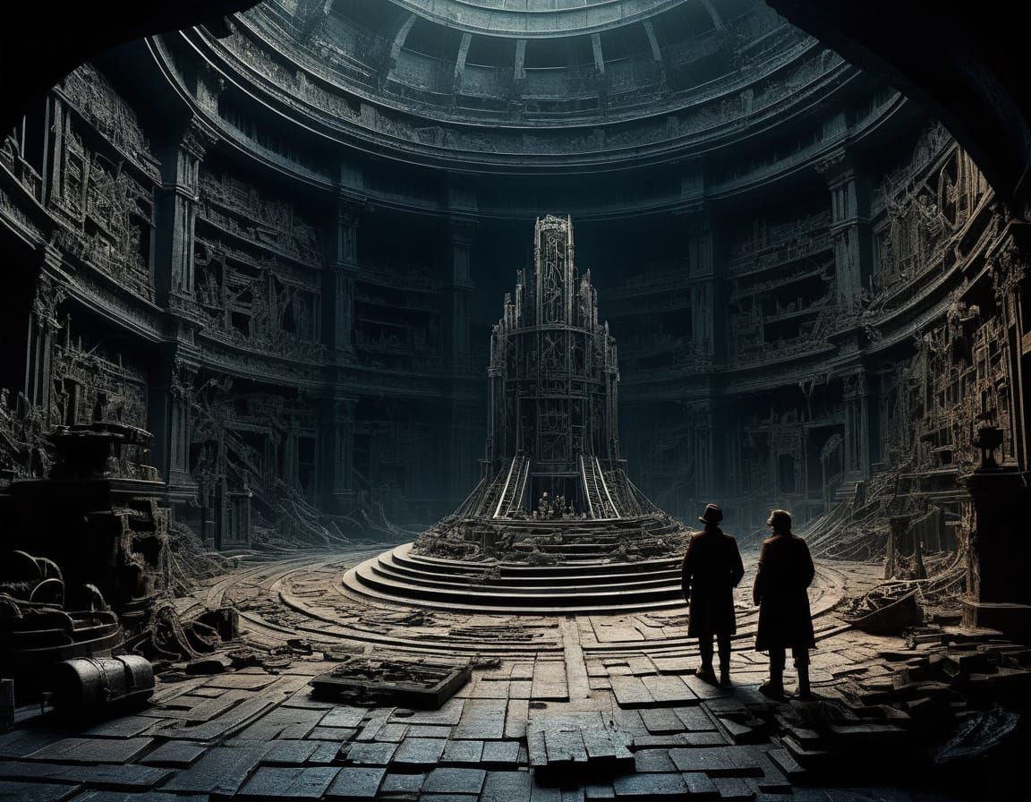 Explorers Discover Lost City in Hyperrealistic Style