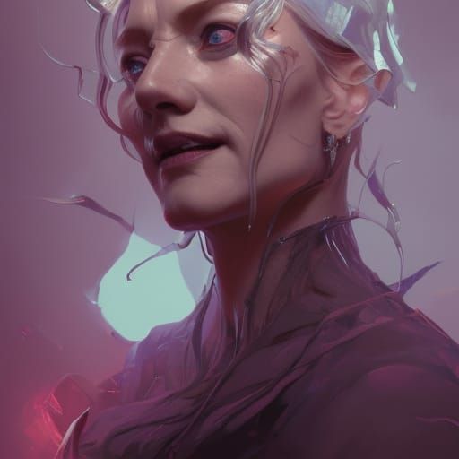 Detailed Portrait of an Evil Witch in 8k