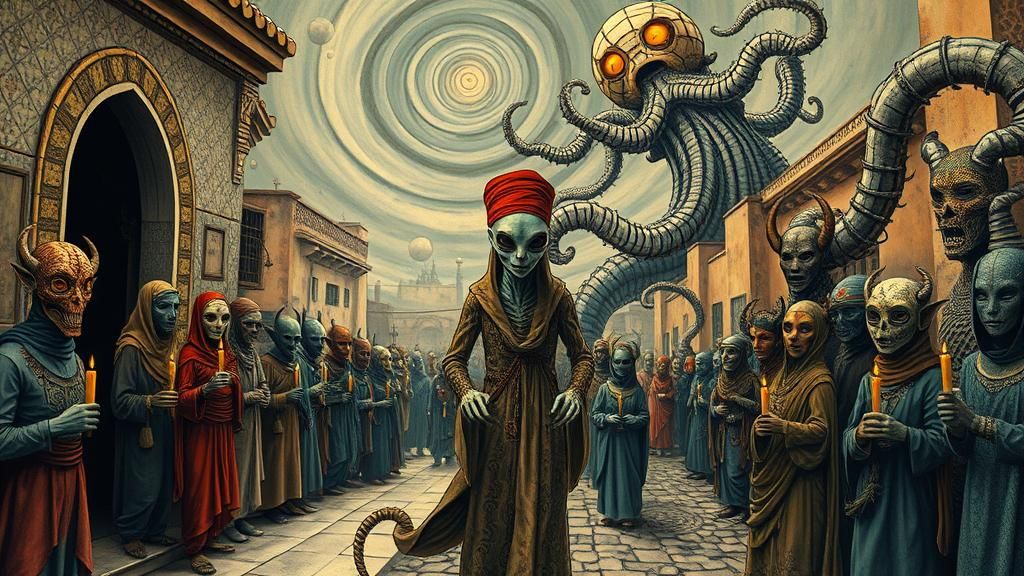 Alien in Tangier: Surrealist Dreamscape by Remedios Varo