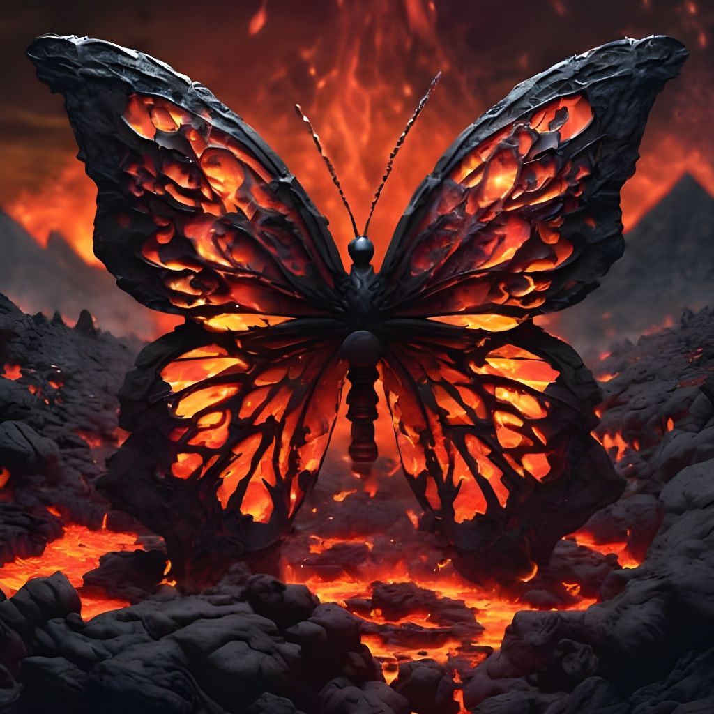 Elemental Butterflies: Lava