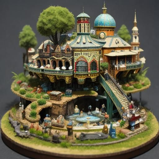Miniature World Realized by Artificial Intelligence
