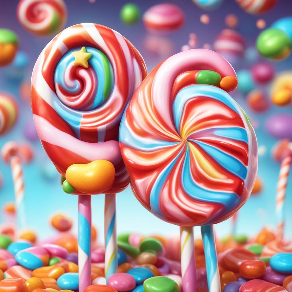 Stars Chatting in Candy Art Style