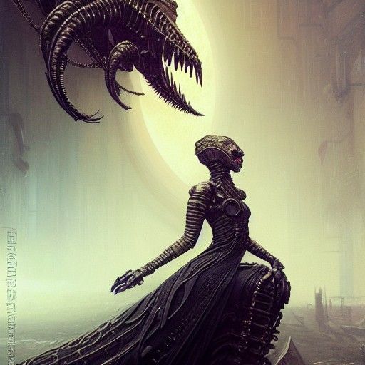 Eerie Steampunk Portrait of a Beautiful Woman
