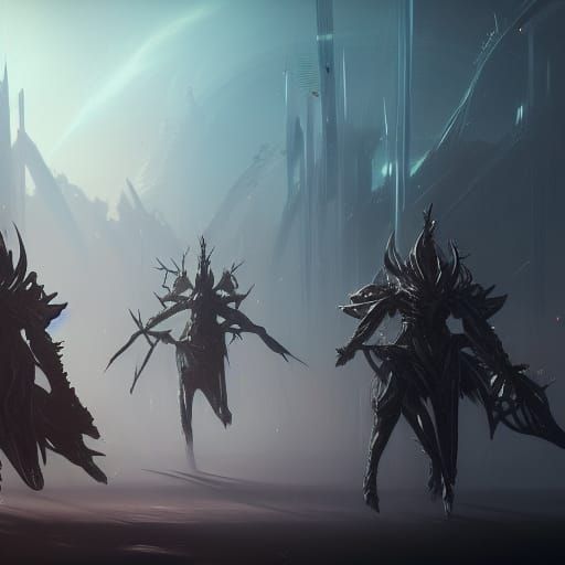 Dark Fantasy Drukhari Warrior in 8K Resolution