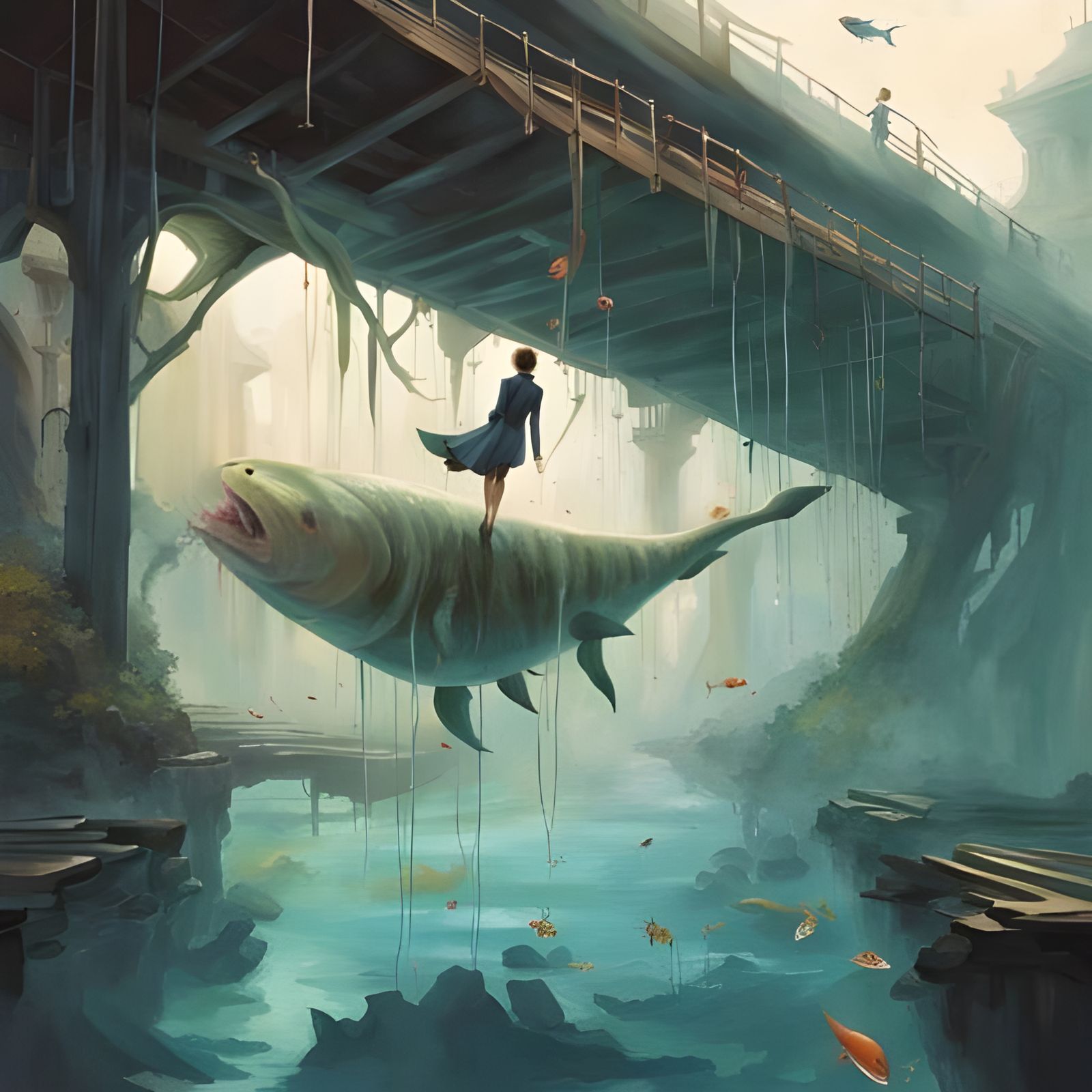 Magical Upside-Down Bridge with Inverted Walker