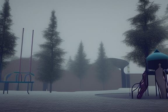 Empty Playground Merry-Go-Round in Unreal Engine