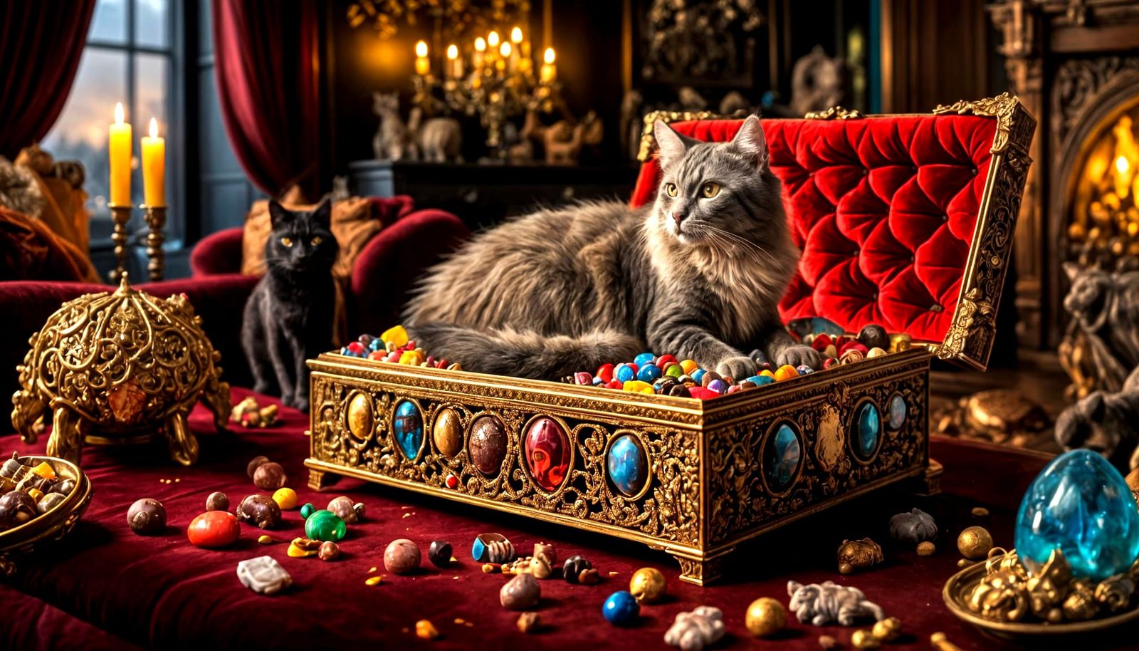 Is this the royal litter box?😸