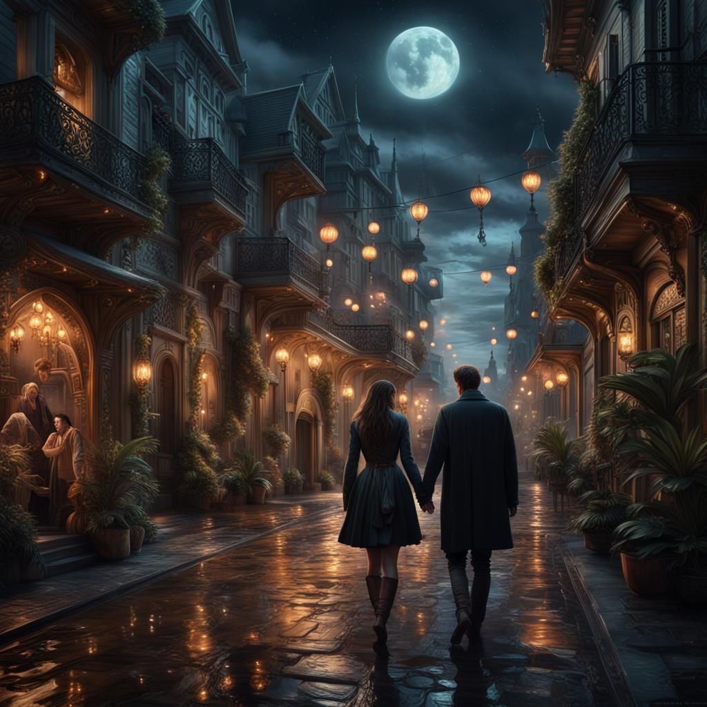 Romantic Fantasy: Strangers Meet in the Night