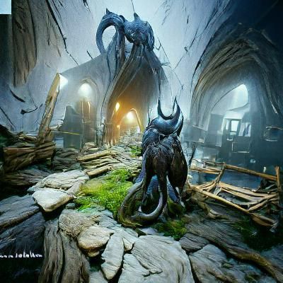 Detailed Aboleth Concept Art in HDR