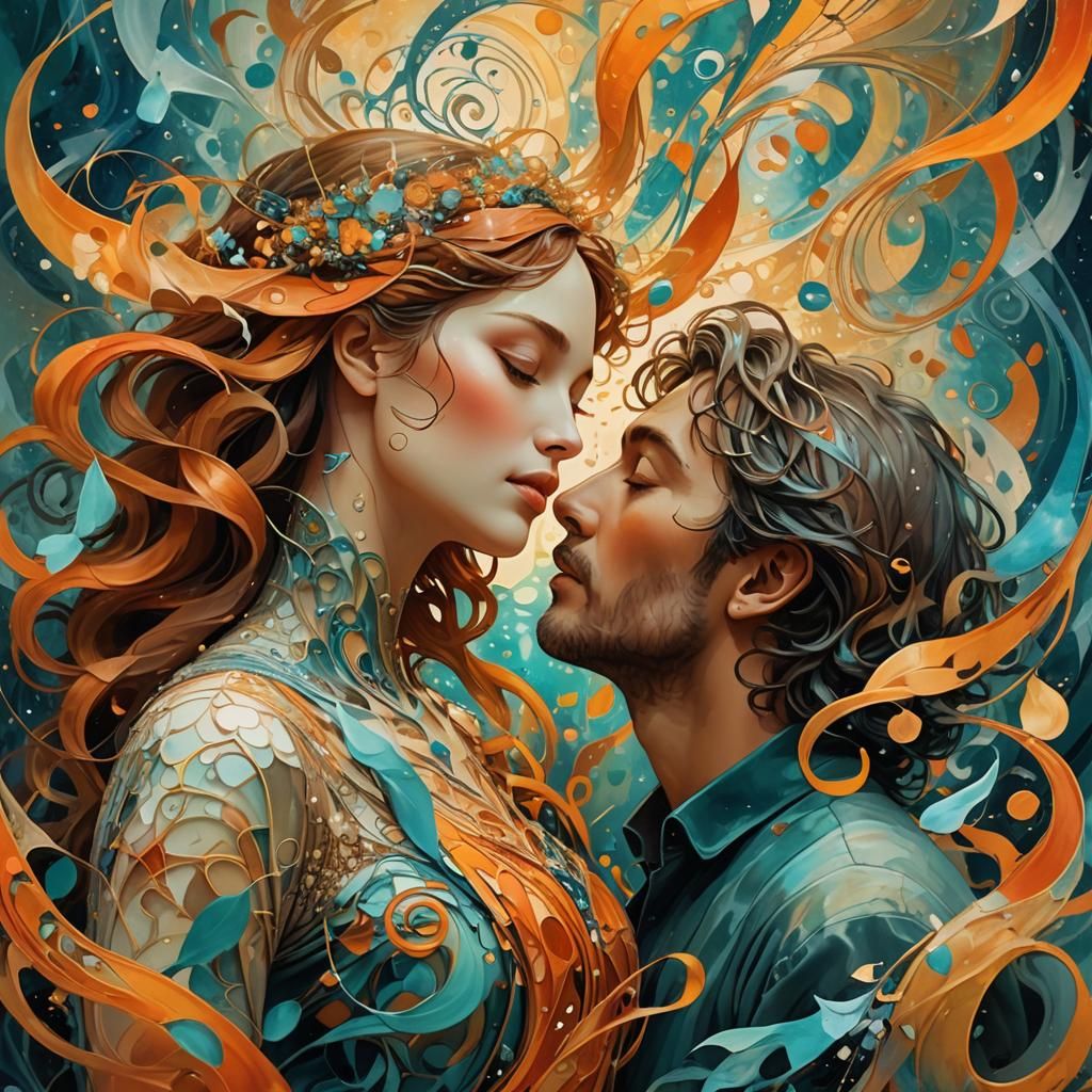 Ethereal Music Connects Two Souls: Surreal Art