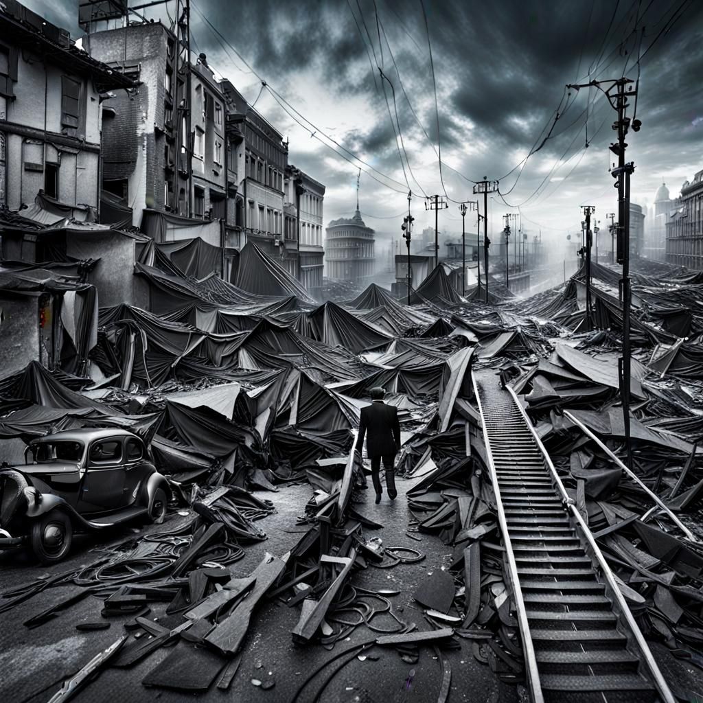 Hyperrealistic Portrait of Despair