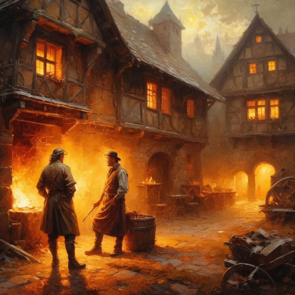 Abstract Light Feast AI Image