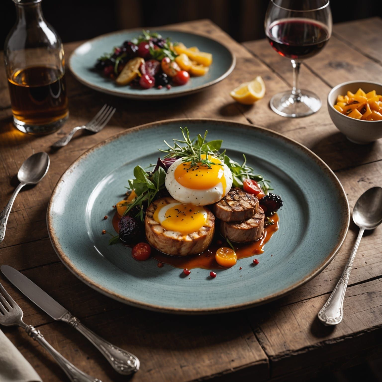 Gourmet Dish in Food Photography Style