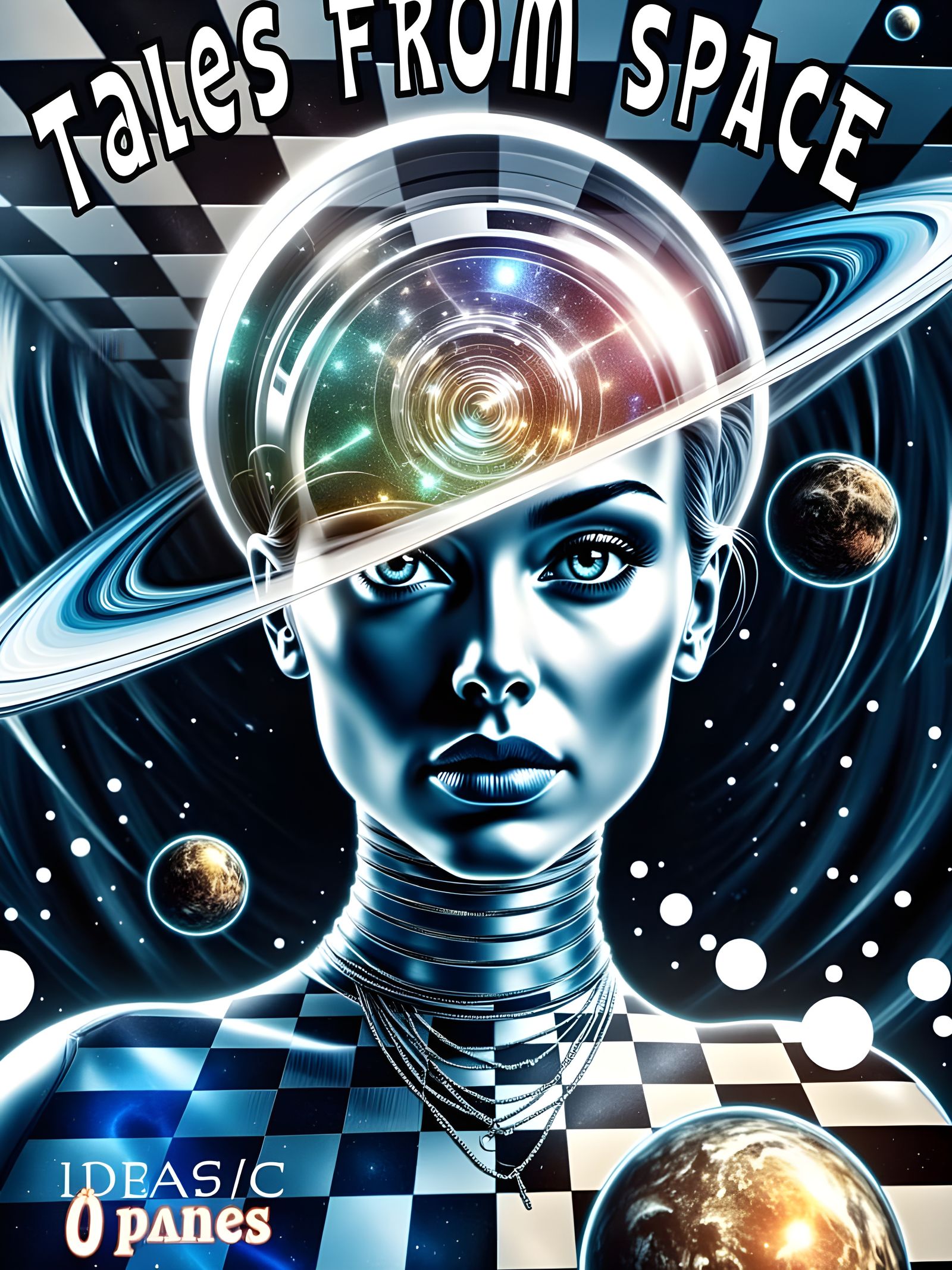 1950s Sci-Fi Book Cover: Lady From Saturn Tales From Space