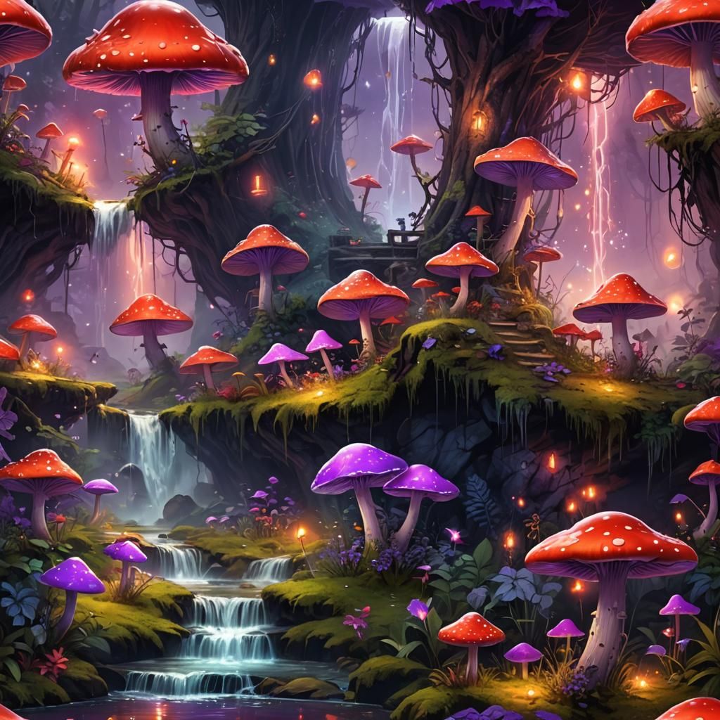 Mushroom 🍄 forest 🌳