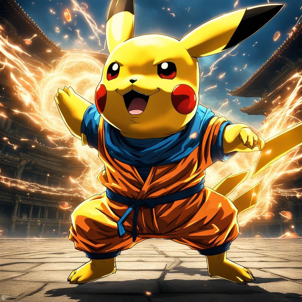 Pikachu as Dragon Ball Z Fighter