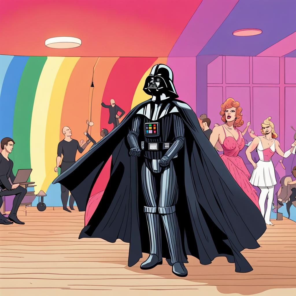What Darth Vader would be like if he was gay. no rainbow use...