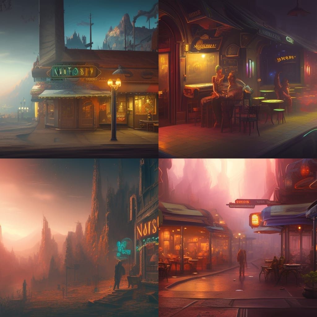 Fantastical Matte Painting in Deep Color