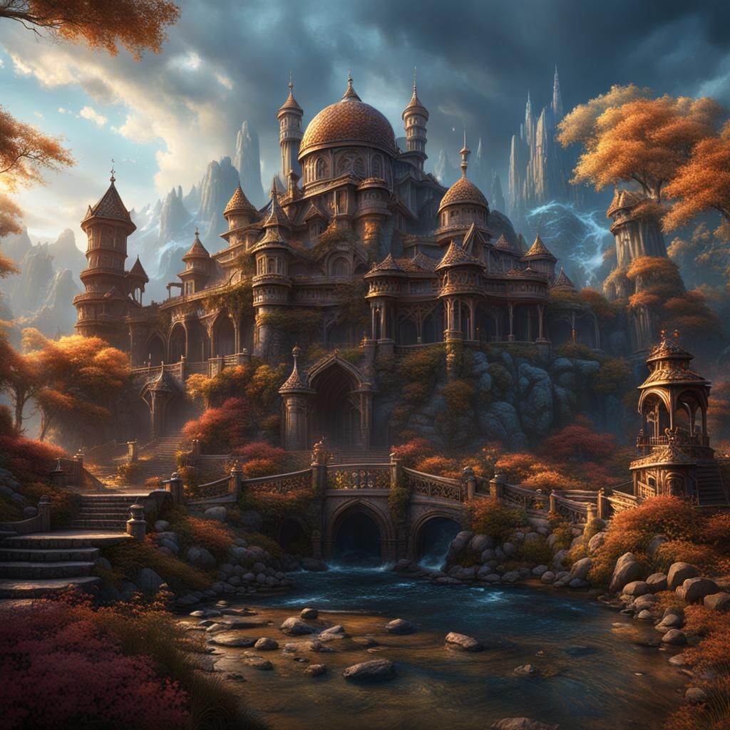 Fantastical Matte Painting of Bnei Brak City