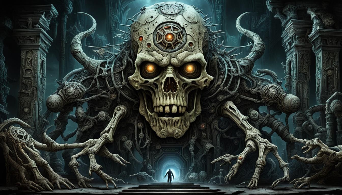 Dark Fantasy: Zombified Biomechanical Thaumaturgist