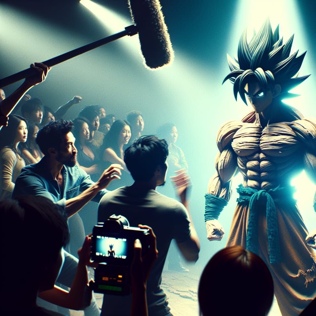 Dramatic Film Still: Martial Artist with Women