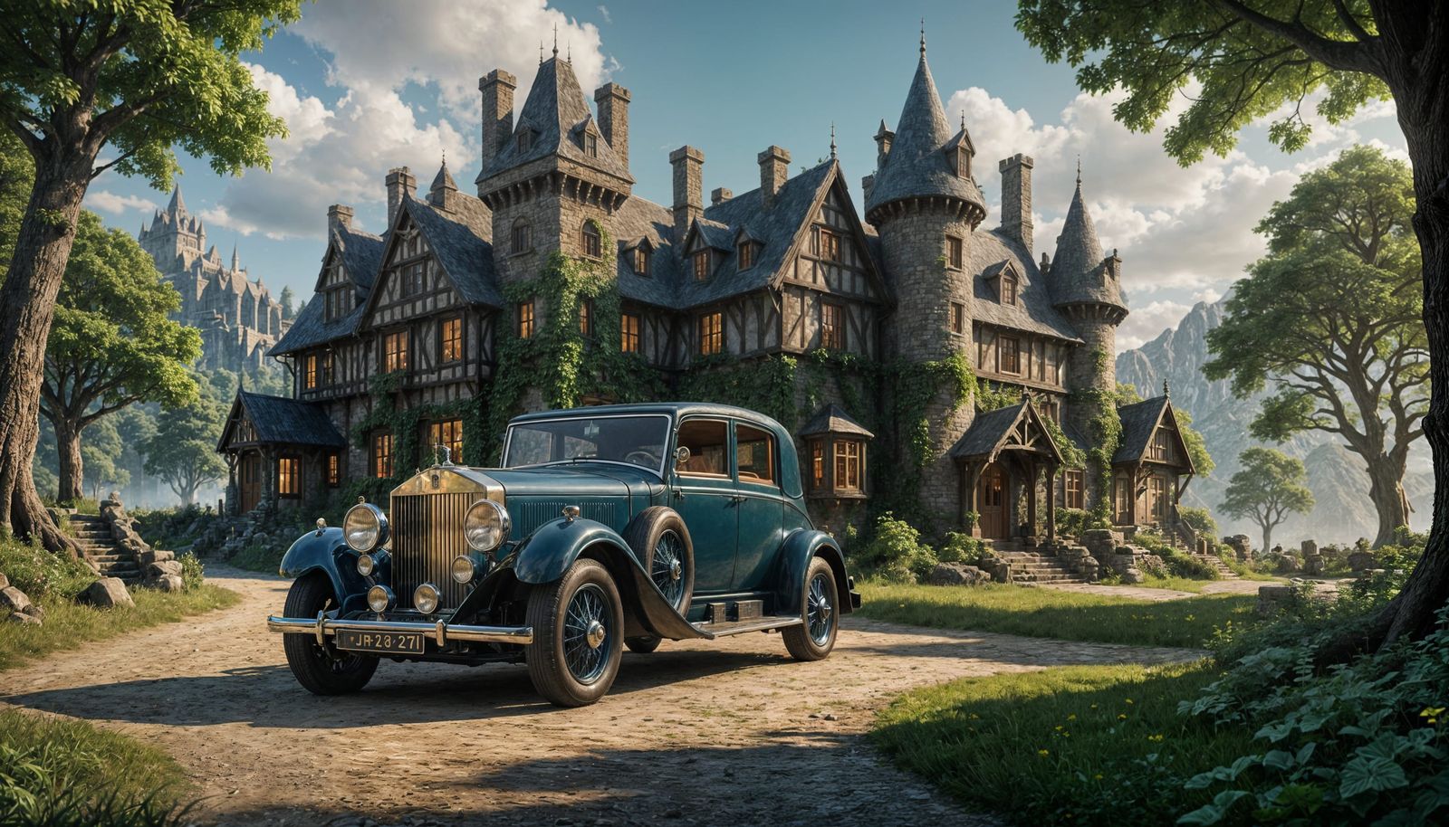 1920s Rolls Royce at Elven Castle