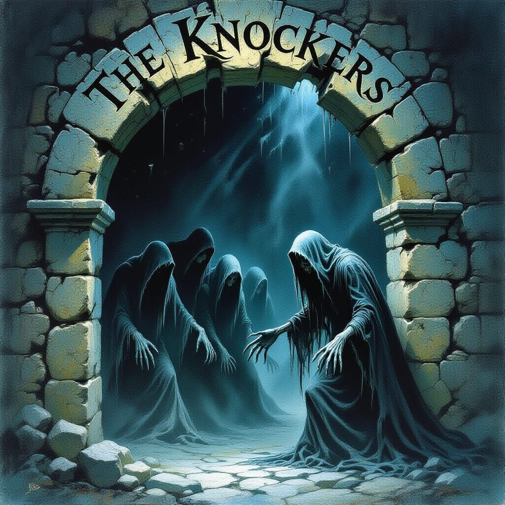 Primal Terror: Spectral Figures Reach from Darkness