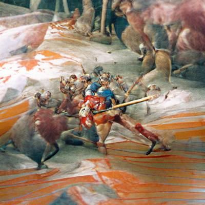 Hannibal at Cannae: A Fresco Painting