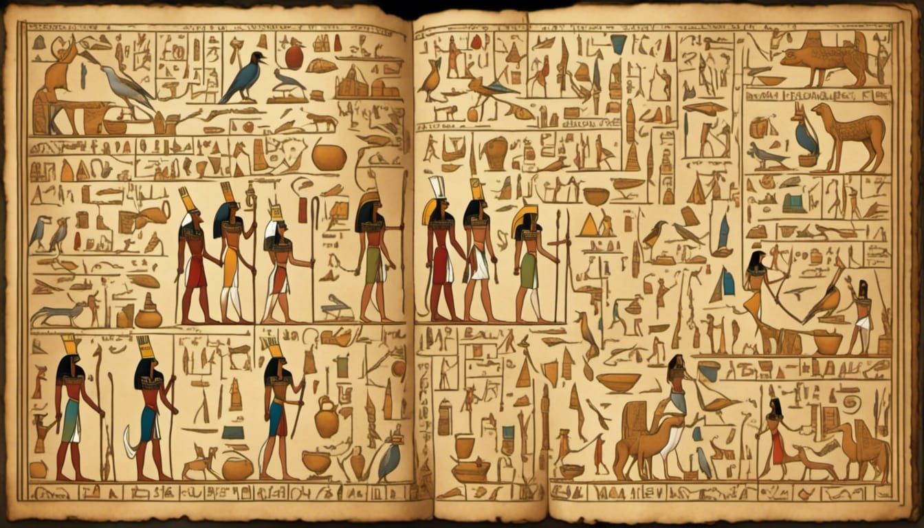 Hieroglyphic Symbols in Witch's Journal