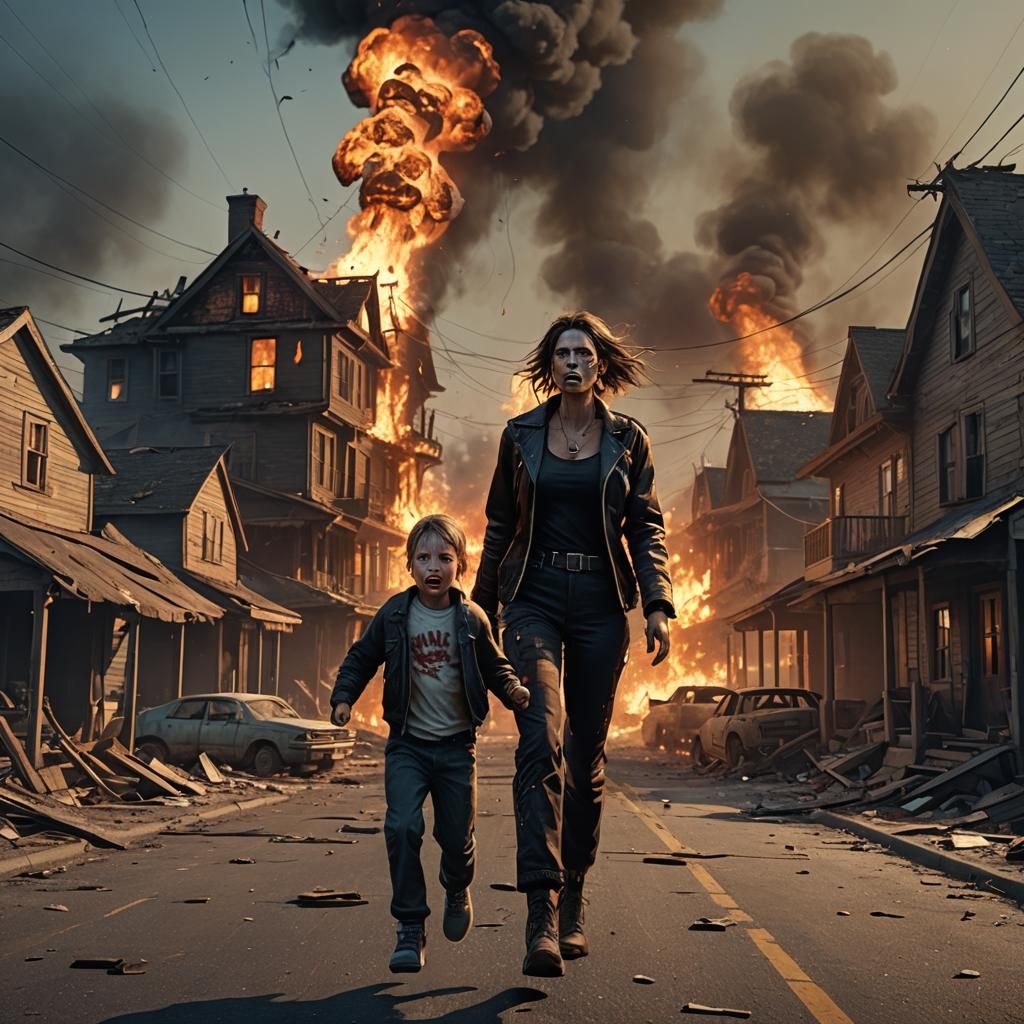 Burning House: A Fantastical Concept Art