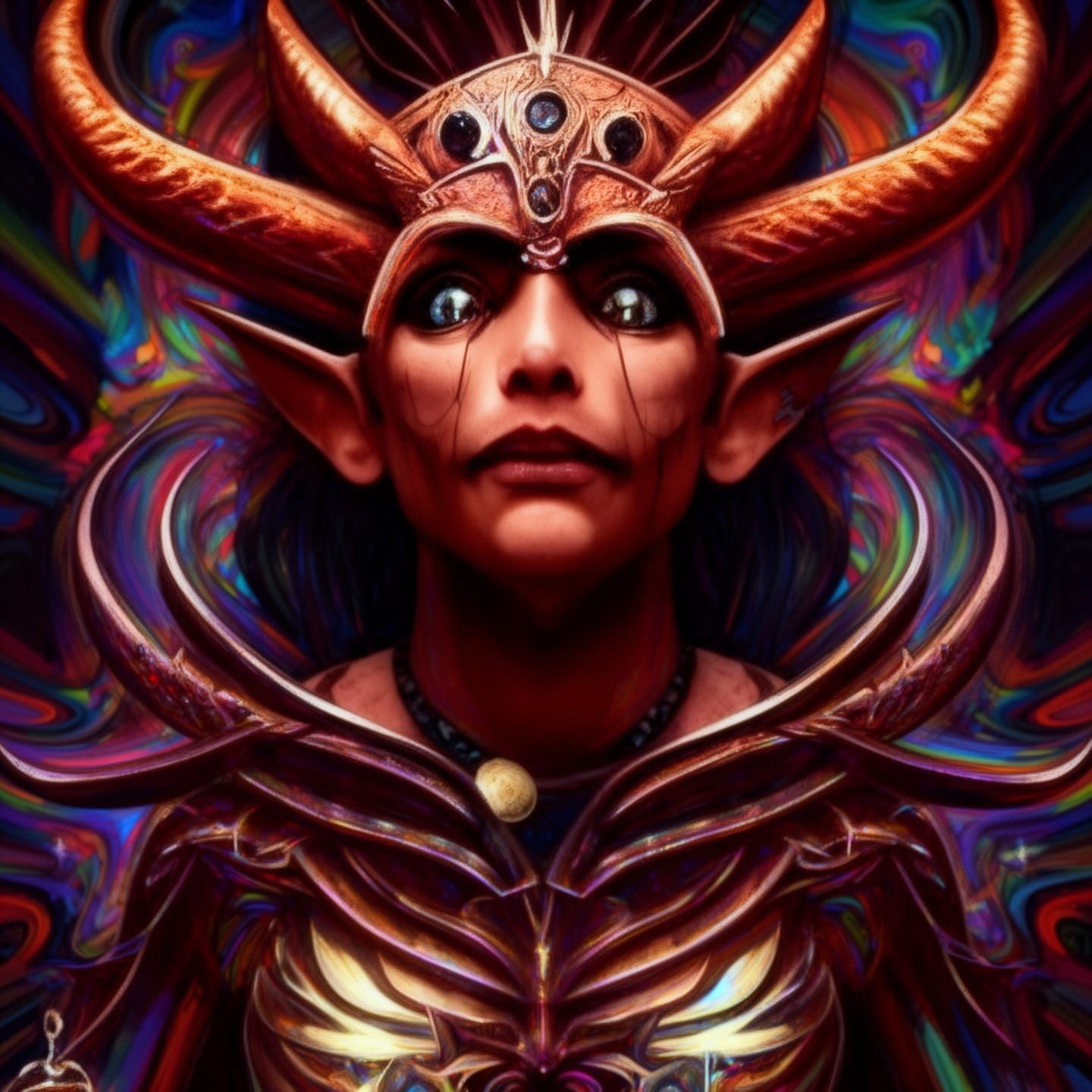 Abstract Vlobbet in Multidimensional Color