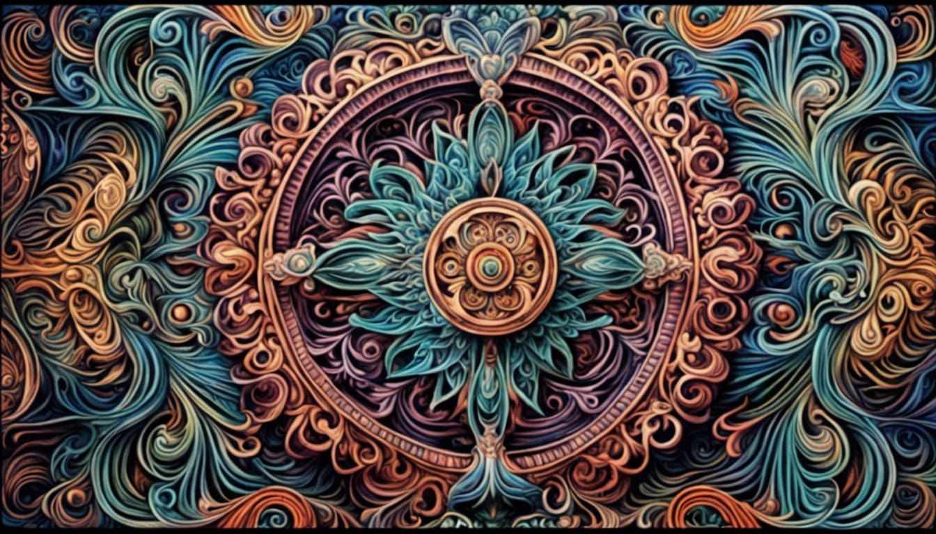 Monochromatic God in Baroque Precisionism Style