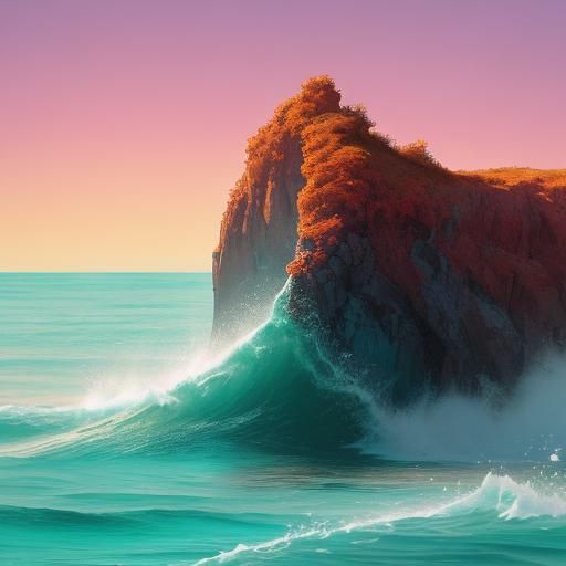 Hopeful Dawn Horizon in Hyperrealistic Splash Art