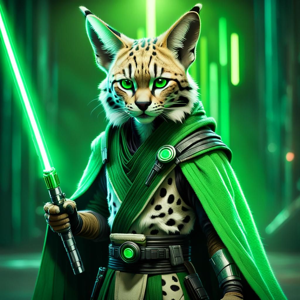 Serval Jedi Concept Art in Cinematic 3D