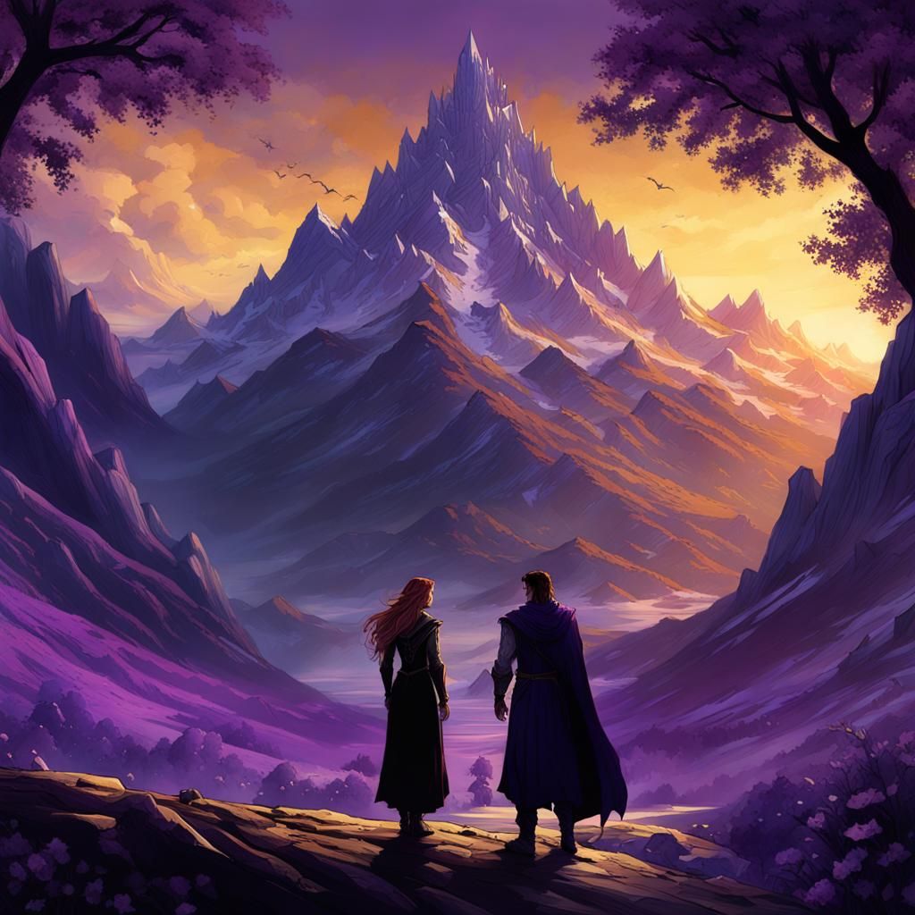 Feyre and Rhysand: Dark Fantasy Masterpiece