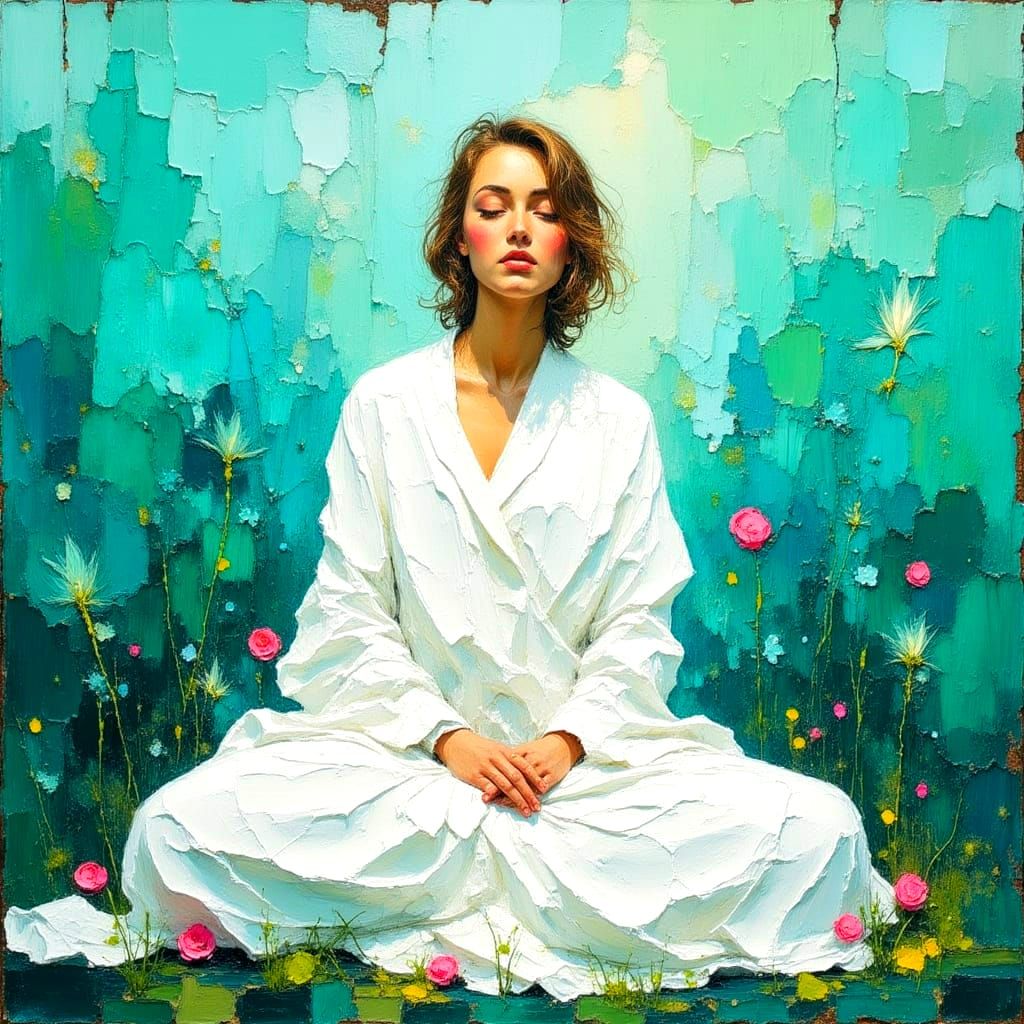 Impasto Painting: Light of Unity Illuminates the World