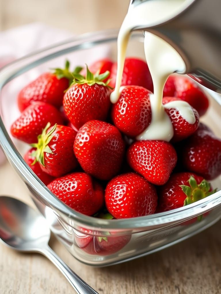 Strawberries and cream ready for Wimbledon