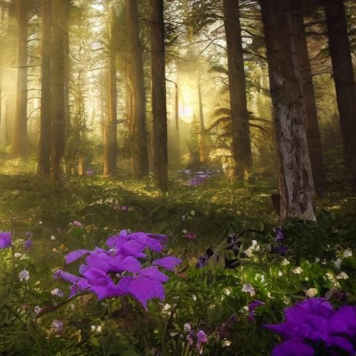 Mystical Figure in Dreamlike Forest Concept Art