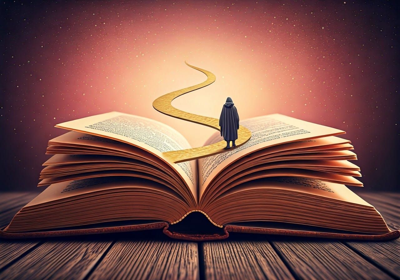 Mystical Journey Through Golden Pages