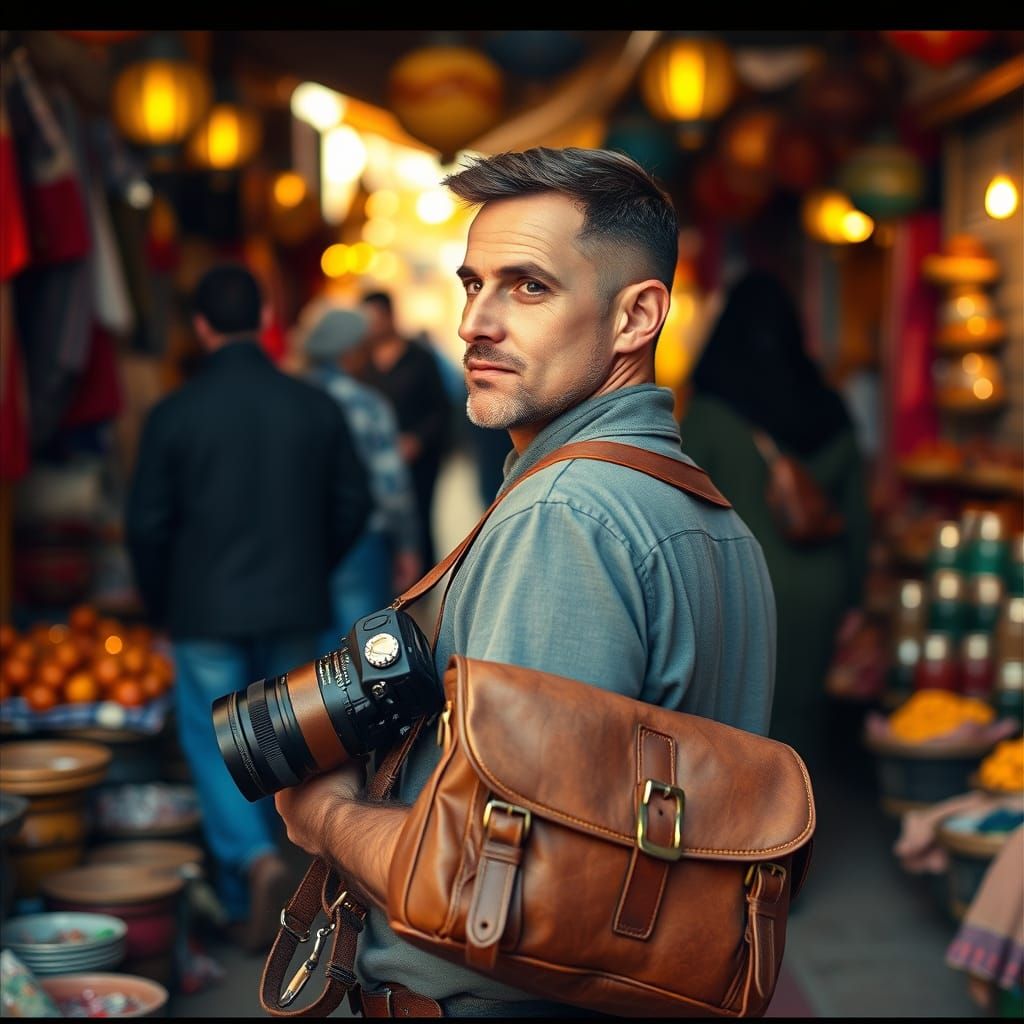 Photographer Captures Moroccan Marketplace in Golden Light