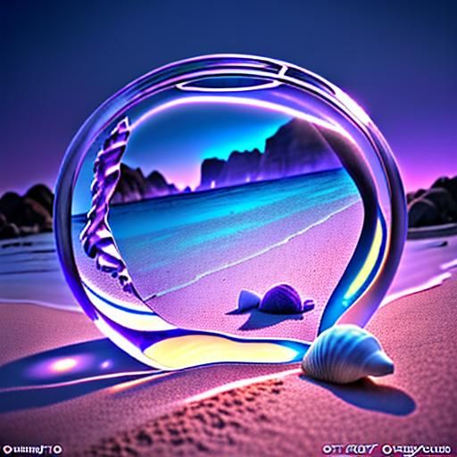 Island Letter in a Bottle Under Starry Sky