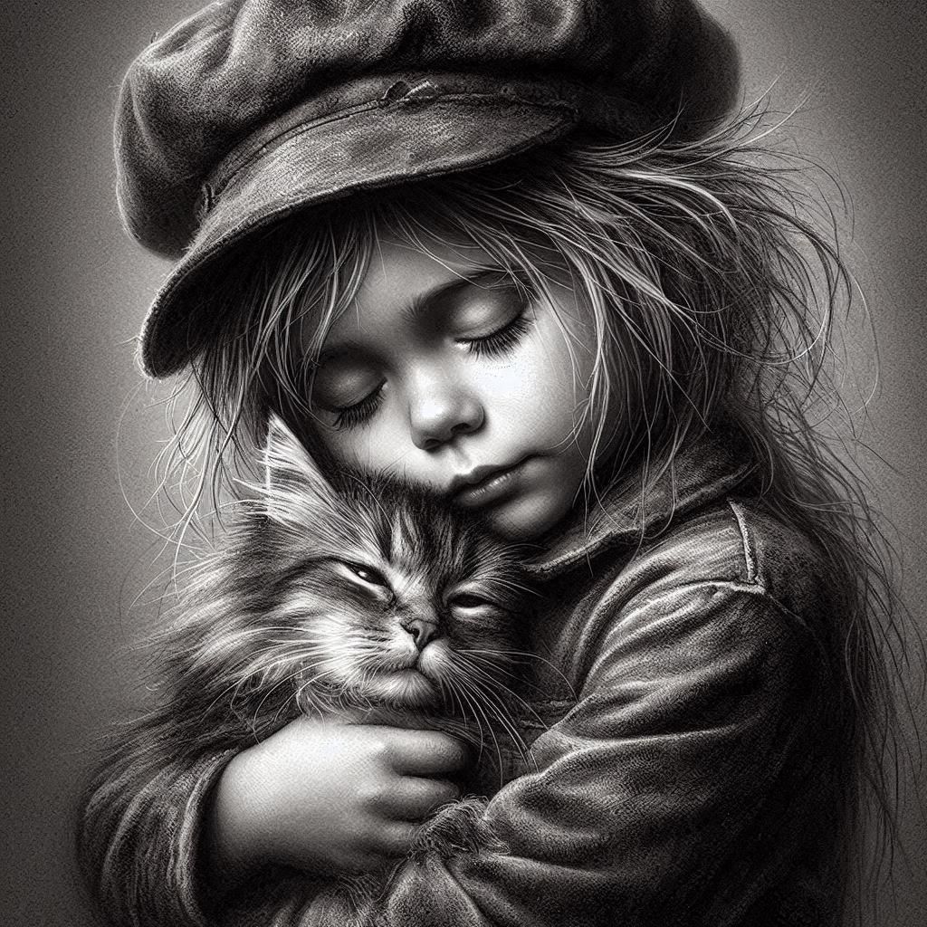 Classic Charcoal Drawing