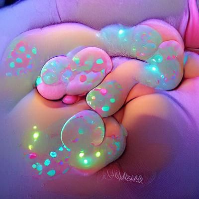 Glowing Pastel Neon Bubbles