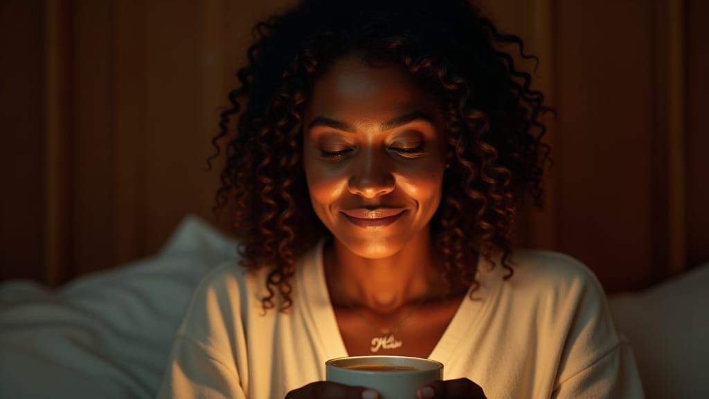 Dramatic Portrait of Woman Lit by Phone in Fine-Art Style