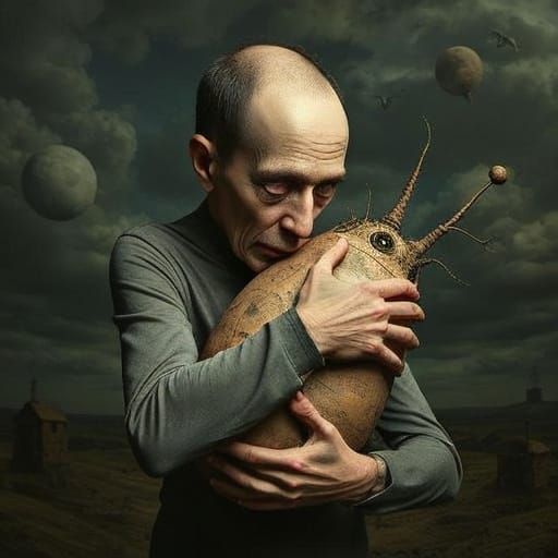 Surreal Figure Bending Physics with Warped Head