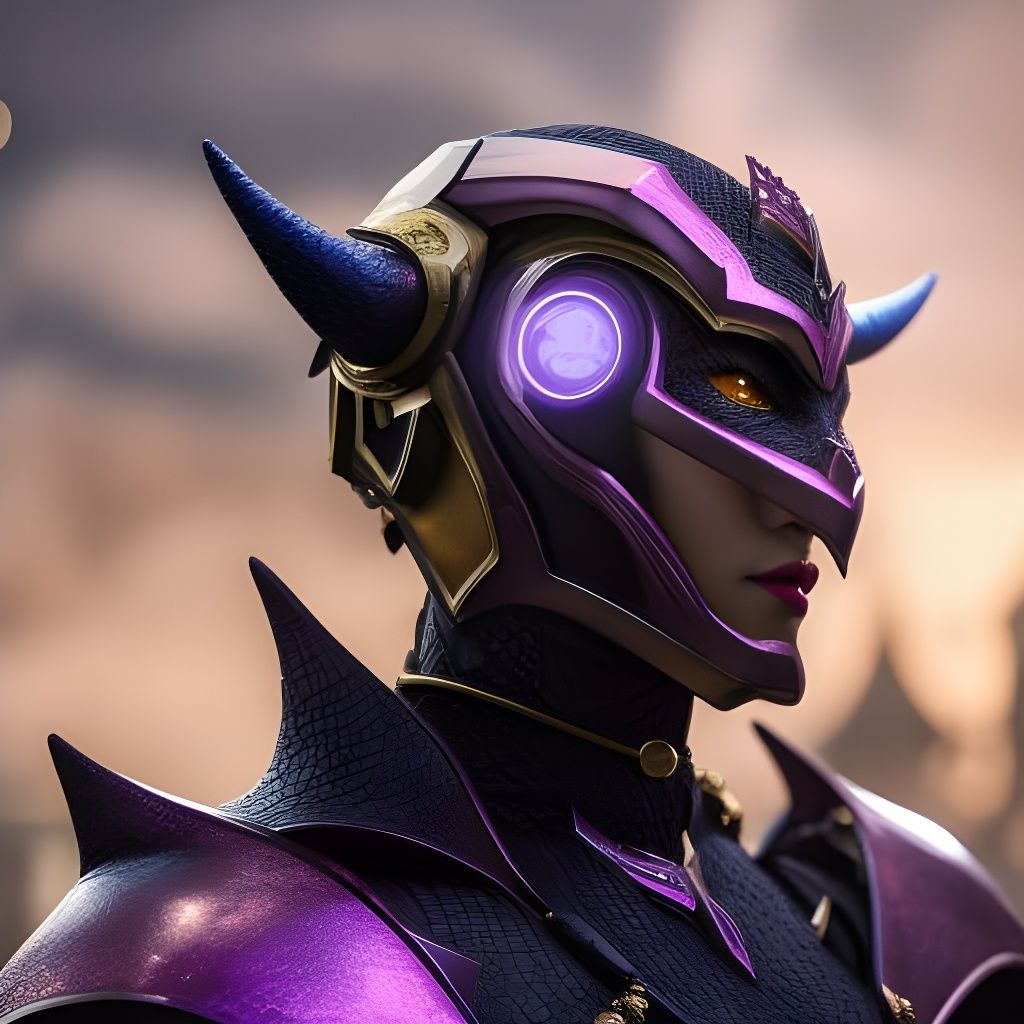 Fantasy Portrait on Cyberpunk Street