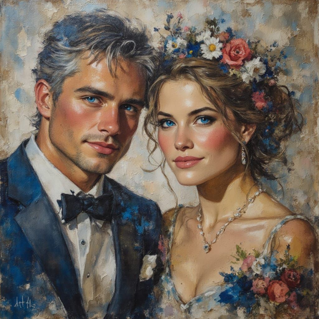 Adorable Figure in Dramatic Impasto Style