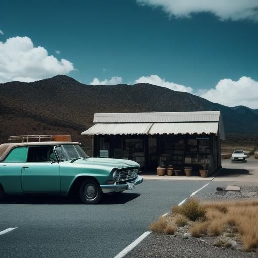 Cinematic Road Trip With Few Shops